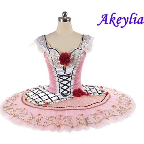 Female Professional Classical Ballet Tutu Costume Coppélia Yellow Ballet Stage Costume Pancake Tutu white Girl fairy Doll JN0033