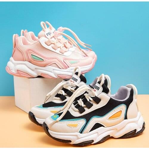 Children sports shoes boys' casual shoes girls' running shoes breathable mesh student shoes kids fashion boys shoes