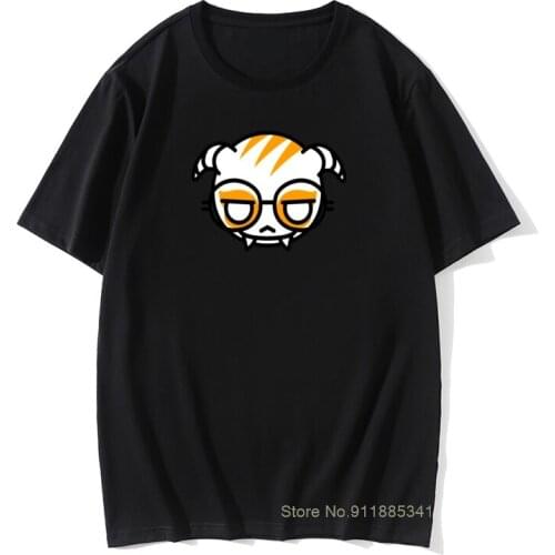 Mens Hacker T Shirts Dokkaebi T-Shirt Print Cotton Tee Shirt Man Retro Big Size Cute Tshirt