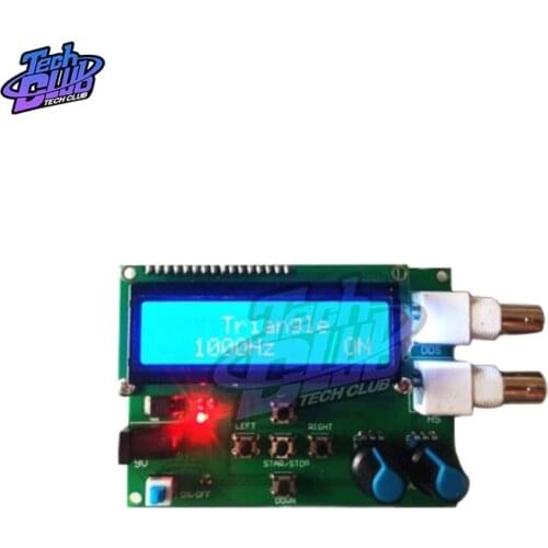 DDS Function Signal Generator Sine Square Triangle Sawtooth Wave Low Frequency 1Hz-65534Hz DC 7-9V LCD Display