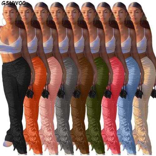 GSUWOO Women's Flared Trousers