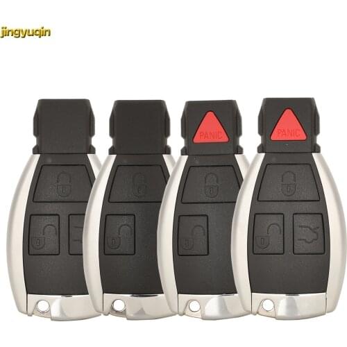 Jingyuqin Modified Remote Car Key Fob Shell For Mercedes Benz B C E ML S CLK CL 1996-2005 2/3/4 Buttons