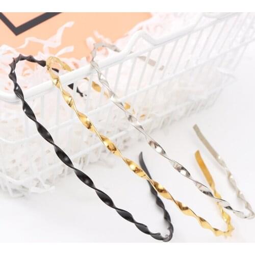 Korean stainless steel DIY headband handmade hair jewelry headwear accessories material package ribbon bow headband