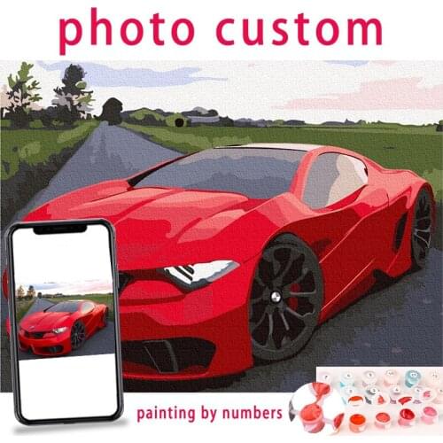 Paintmake Personality Photo Customized DIY paint by numbers Wedding live picture Paint Coloring By Numbers Acrylic Wall Art Gift
