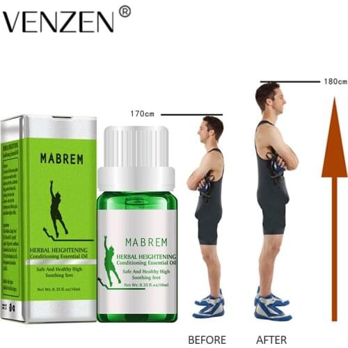 Height Increasing Oil Medicine Body Grow Taller Essential Oil Foot Massage Bone Growth Foot Health Care Products Essential Oil