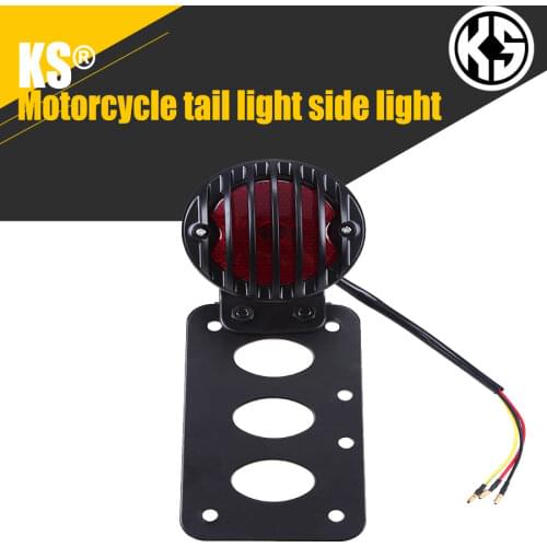 Motorcycle modified taillight for Harley retro motorcycle modified side license plate bracket license plate frame