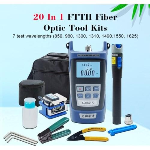 Optical fiber cold connection tool kit Fiber Optic Tool Set/Optical Power Meter/Fiber optic light pen/Fiber Cleaver