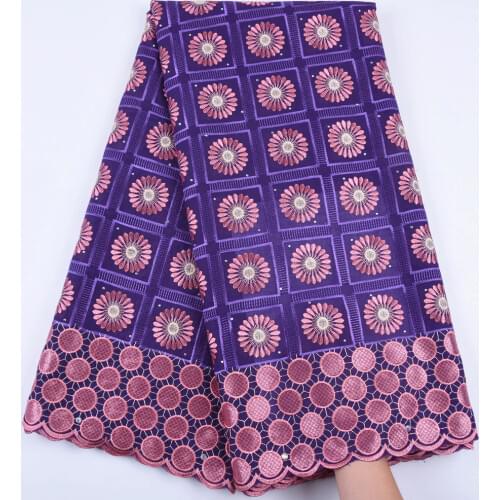 New African Dry Lace Fabric High Quality Lace Swiss Voile Lace In Switzerland Nigerian Cotton Lace For Party Dress Material 1682