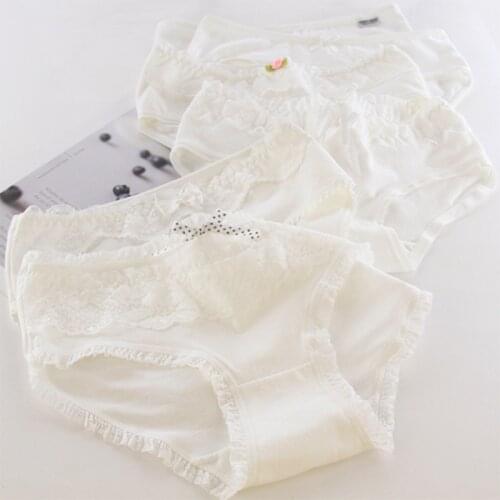 New Arrived 4Pcs/Lot Girl Panties Underwear Cotton Lingerie Soft Comfortable Bowknot Cartoon Panty Wholesale 127-4