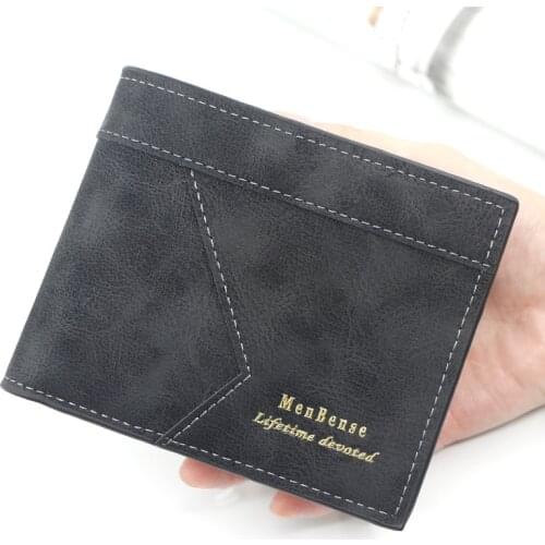 New Mens Business Wallet Vintage Short Wallets Bifold Multifunction Credit ID Card Holder Casual Purse Clutch Money Slim Wallet