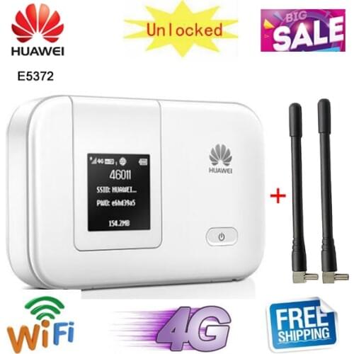Original unlocked HUAWEI E5372 E5372s-32 4G 150Mbps LTE MiFi Cat 4 Pocket Mobile WiFi Wireless Hotspot Router unlocked Original