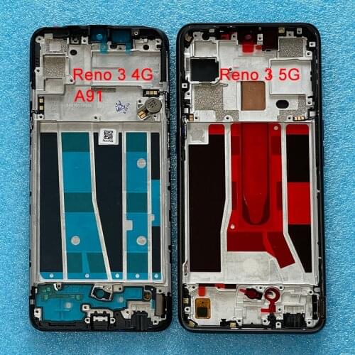 6.4" Amoled Original LCD For Oppo Reno3 Reno 3 4G CPH2043 Display Screen Frame Touch Panel Digitizer For Oppo A91 PCPM00 CPH2001
