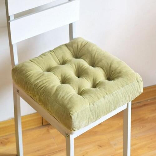 Plush Chair Cushion Thickened Office Sedentary Student Classroom Square Stool Soft Cushion Tatami Comfortable Butt Cushion F8197