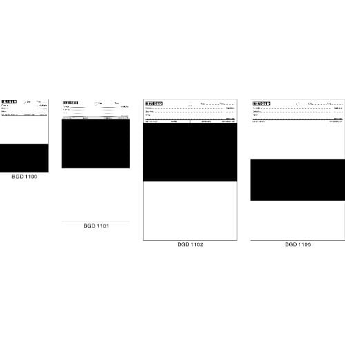 Opacity Test Charts Printing Ink Drawdown Sheets Hiding Power Board Display Charts black white paper card paints