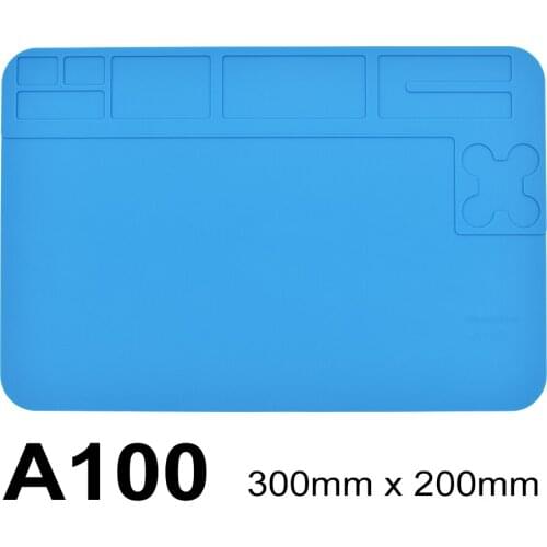 Blue ESD Heat Insulation Working Mat Heat-resistant Adsorption Soldering Mat Station Repair Insulator Pad