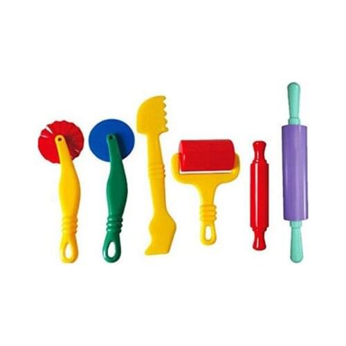 Random Colors 6 pcs/set Play Dough Model Tools Toy for Children Playing Toys