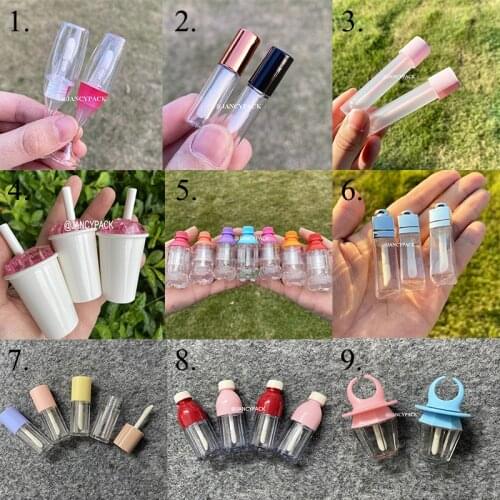 10/30/50/100PCS Lip Gloss Bottle Lip Glaze Tube Lip Balm Tube Container Mini Refillable Bottle Lipgloss Tube With Cap Cosmetic