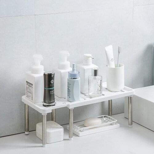 New Extendible Kitchen Storage Rack Closet Shelf Dish Drying Rack Seasoning Bottles Shelves Spice Rack Holder Kitchen Sink