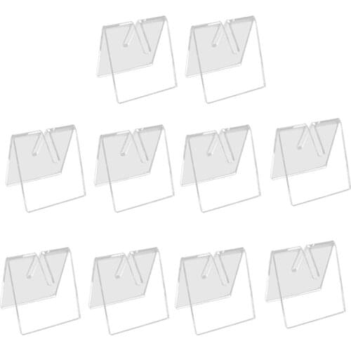 10PCS Clear Acrylic Knife Blade Display Stand Holders Folding Knife Display Stand Holder Pocket Knives Showcase Rack