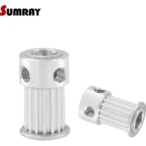 SUMRAY MXL 22T Timing Pulley 5/6/6.35/7/8mm Inner Bore Synchronous Wheel Pulley 11mm Belt Width Motor Belt Pulley 2PCS