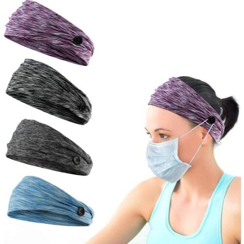 4PCS Coolest Trible Headband Women Men Sport Workout Anti-stroke Hair Band Soft Wicking Stretchy