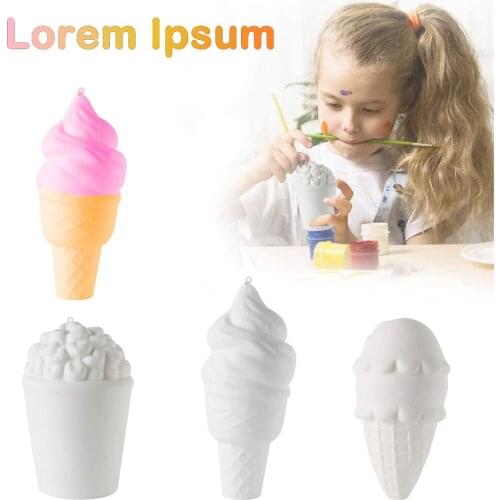 6Pcs DIY Jumbo Food Kawaii Squeeze Toys Set Stress Relief Hamburger Donut Ice Cream Stress Relief Novelty Toys Gift For Children