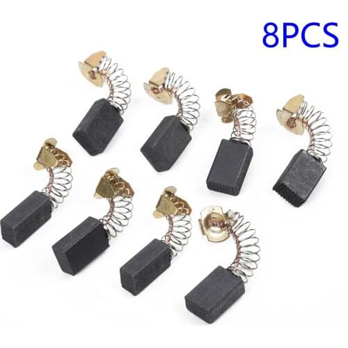 8Pcs Angle Grinder Motor Carbon Brushes Replacement Part For Power Tool Part Replacement Wholesale Big Deal