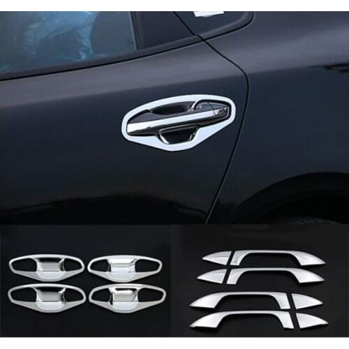 ACCESSORIES FIT FOR KIA OPTIMA K5 JF 2016- CHROME DOOR HANDLE BOWL COVER CUP CAVITY TRIM INSERT CATCH MOLDING GARNISH OVERLAY