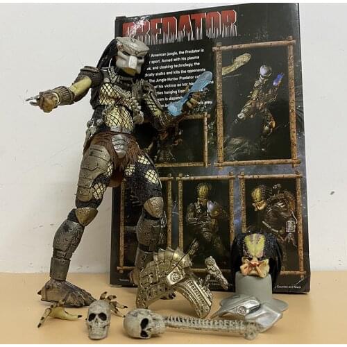 Predator Figure NECA AVP Aliens vs Predator Figure Jungle Hunter Predator Action Figure Toy Horror Gift Christmas