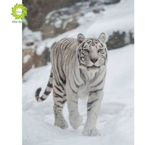 OSH Full Square Diamond Painting tiger 5D DIY Animal Diamond Embroidery Cross Stitch Kit Handmade Gift Home Decoration