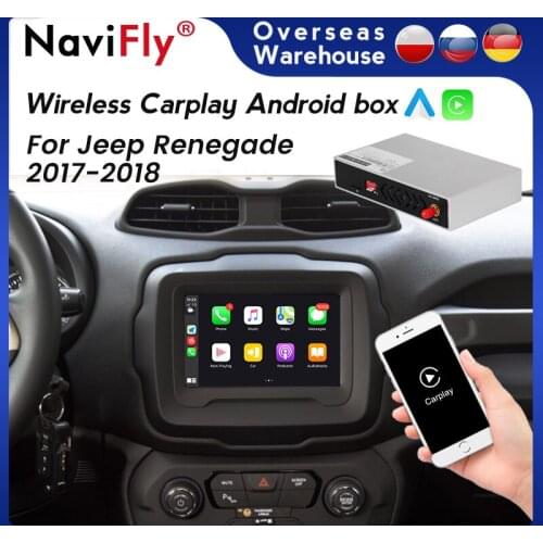 Wireless Apple Carplay Box For Jeep Renegade 2017-2018 Support original 7 / 8 Screen Mirror Link Navigation work with AHD Camera