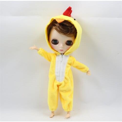 Clothes For 1/6 Blyth Doll Joint Body Animal Yellow Chick Outfit