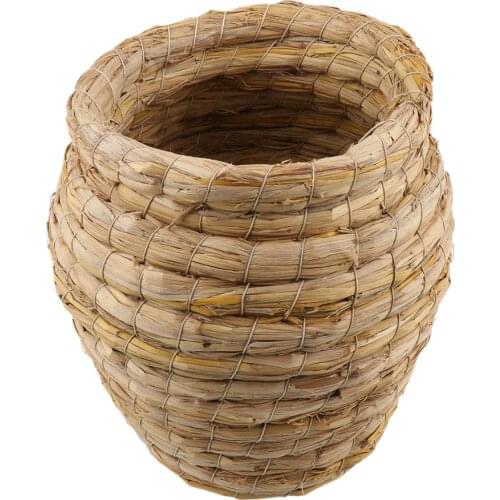 Big Natural Straw Cage Birds Squirrel Rats Hamster Cage Mat Pad Sleeping Bed 195x140mm