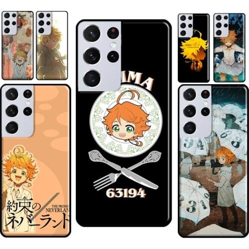 Emma The Promised Neverland Phone Case For Samsung Galaxy S8 S9 S10 Plus S20 FE Note 10 Plus Note 20 Ultra S21 Coque
