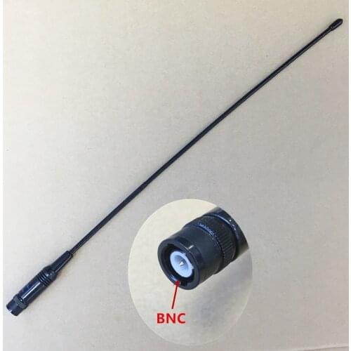 Honghuismart RH771 RH-771 BNC UHF VHF Dual band antenna High Gain for ICOM IC V8,IC V85,IC V82,IC V80 etc walkie talkie 2pcs/lot
