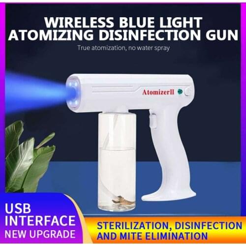 800ML Electric Sanitizing Sprayer Blue Light Fogger Machine Steam Spray Guns Hotel Home Disinfection Fogger Machine Air Cleaner