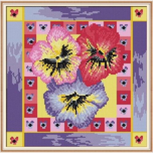 Everlasting Love Pansy Chinese 5d Diamond Painting Full Square Christmas Decorations For Home Wedding Halloween Navidad Gift