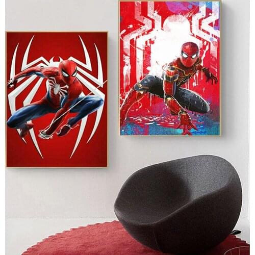 Character Comics Marvel Anime Superhero Canvas Painting Marvel Wall Art Posters and Prints Wall Art Picture Living Room Decor