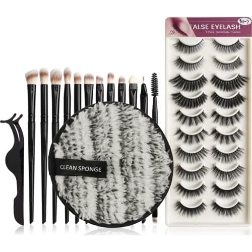 MAANGE Makeup Brushes Set Eyebrow Brush Natural Hair Makeup Brushes Set Kit Cosmetic Make Up Beauty Tool Brush Eyeliner Brow
