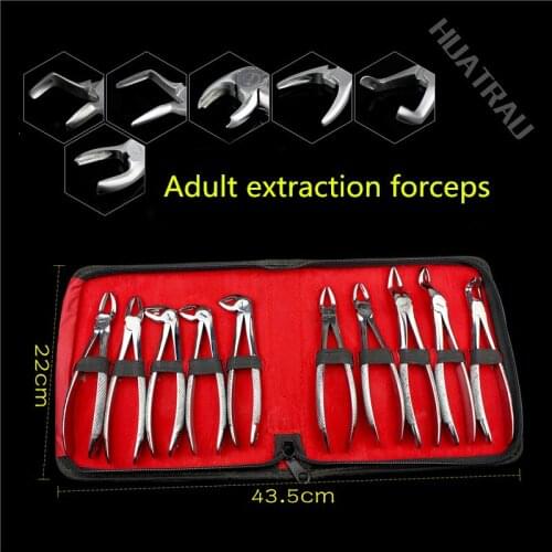 Medical adult extraction forceps kit stainless steel dental instruments oral cavity material deciduous forceps universal Pliers