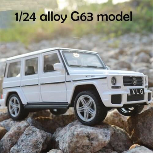 1/24 High simulation Benz G63 Alloy Car Model Metal Diecasts Toy Vehicles With Pull Back Flashing Musical For Kids Toys gifts