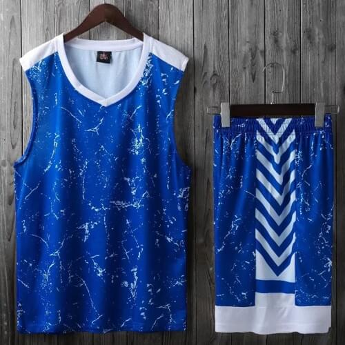 Men basketball sets Adult blank basketball jerseys youth sports suits running uniforms V-neck mens jersey customized any LOGO