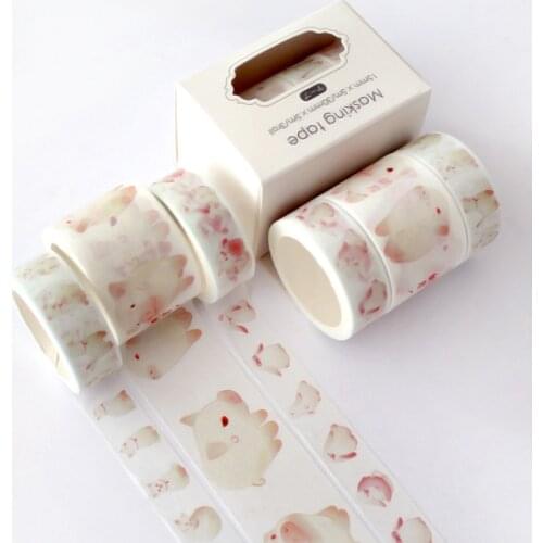 3pcs/pack cute pet pig cat Washi Tape set Adhesive Tape DIY Scrapbooking Sticker Label Japanese Masking tape