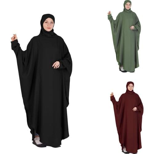 New Fashion Muslim Summer Women Islamic Casual Daily Clothing Muslim Pure Color 2021 summer sale Middle East Long Dress#G30