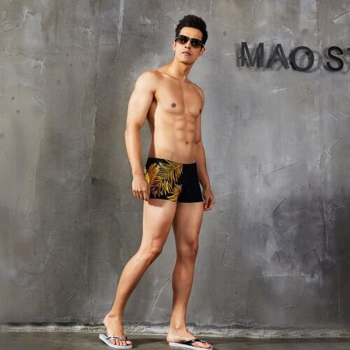 New Arrival Swimsuit Boy Trunks Male Sexy Swimwear Summer Beach Sports Shorts Surfing Boxers Calsoncillos Hombre Nilon Spandex