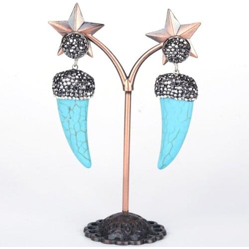 New Arrival Rhinestone Crescent Dangle Drop Earrings For Women Cute Charm Jewelry Bijoux Nice Gift Femanino