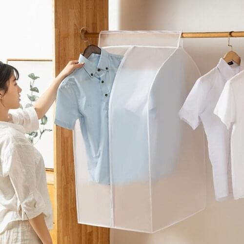 Clothes Hanging Dust Cover Dress Suit Coat Transparent Storage Bag Case Organizer Wardrobe Dress Clothing Hanging Dust Cover #7