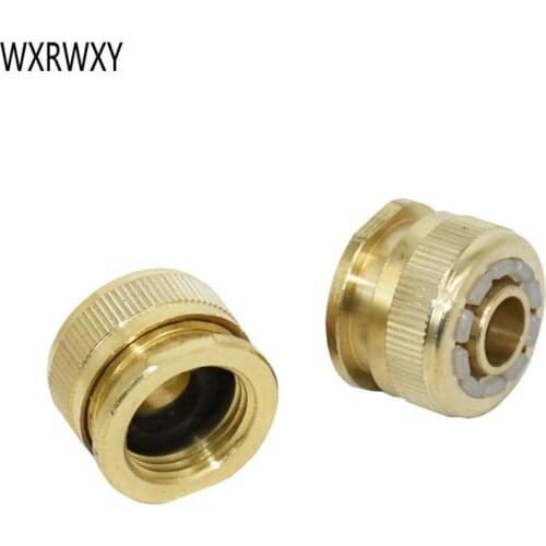 Female thread 1/2 to 1/2 hose connector Brass 16mm garden hose fittings copper Water gun adapter tap adapter 10PCS