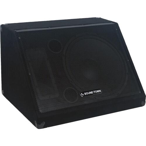 Sound Town 15" 600W Passive DJ PA Stage Floor Monitor Loud Speaker (METIS-15M)