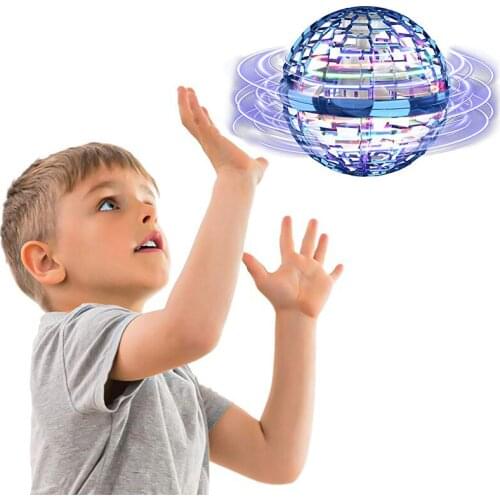 Fly Pro Spinner with Endless Tricks Flying Toys Rgb Light Hand Control Operated Drones Christmas Gift For Kids Adults